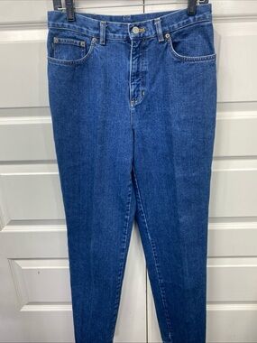 Lauren Jeans Co Ralph Lauren Women's Blue Denim Green Label 6 Y2K 100% Cotton